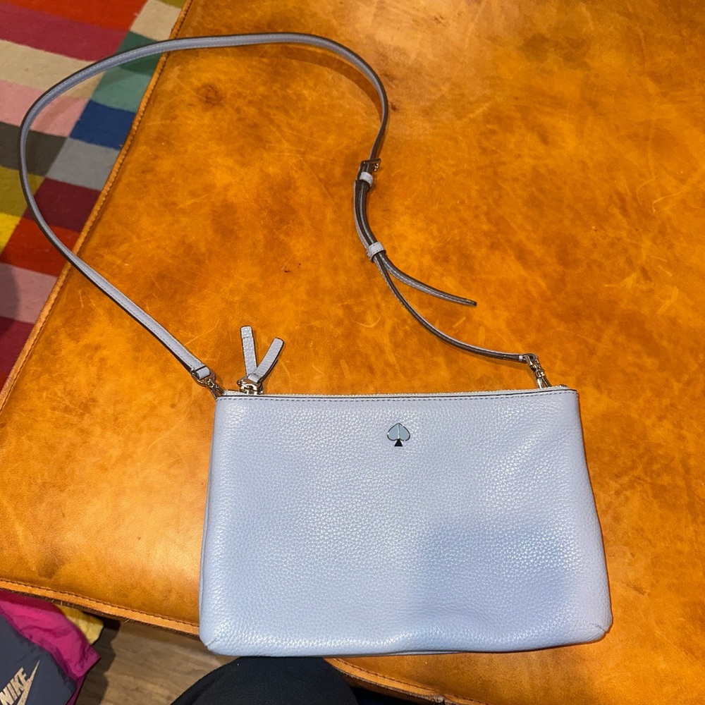 Kate Spade Baby Blue Double Pocket Purse